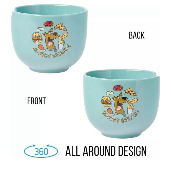 Scooby-Doo Scooby Snacks Ceramic Ramen Noodle Rice Bowl with Chopsticks NEW! - Picture 6 of 9